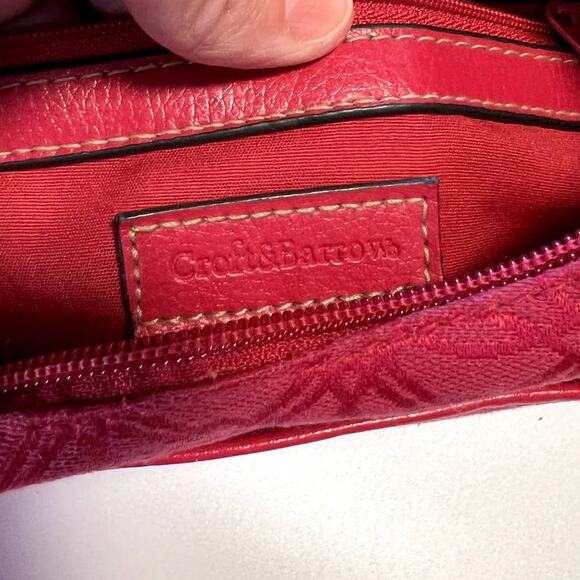 Croft & Barrow, Hot Pink Fabric Bag w/ Flap Buckle Zip Close - Picture 6 of 11